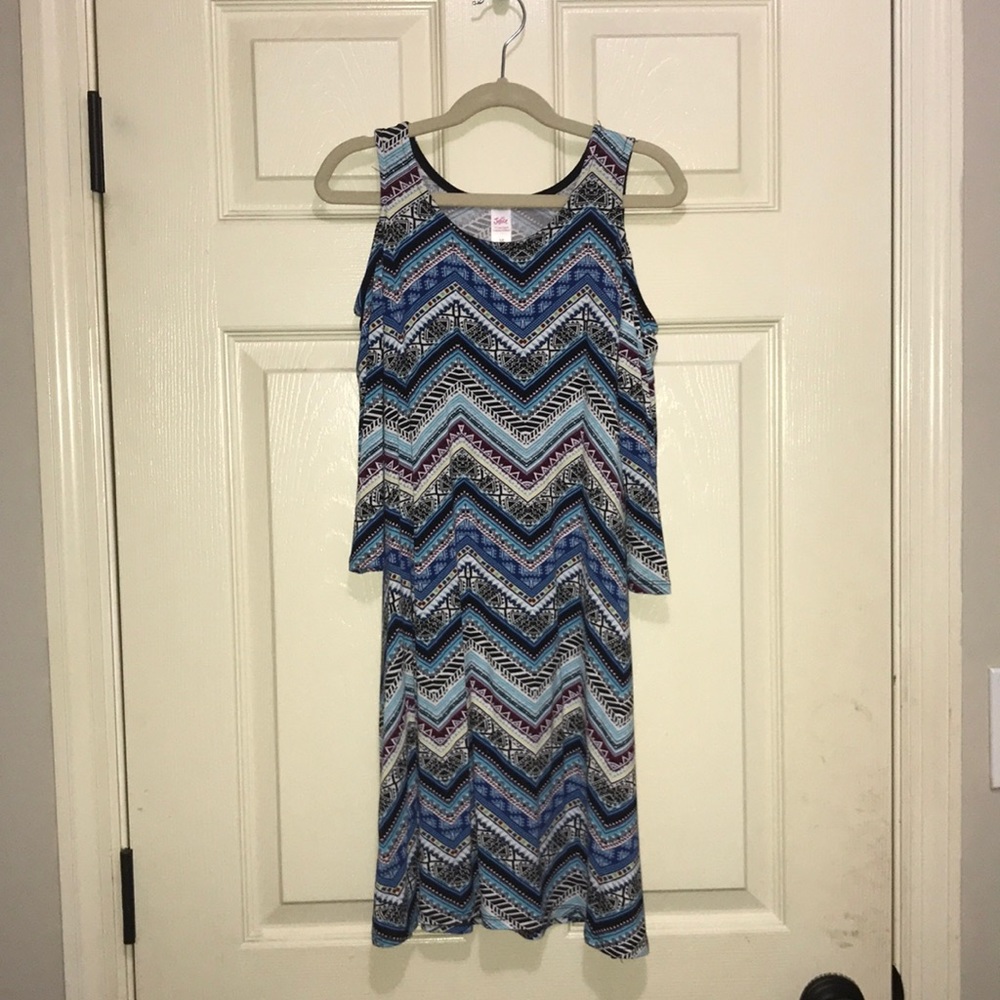 Justice cold shoulder dress